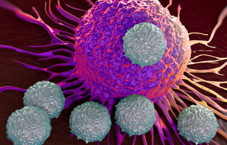 Blog Main Image - 3D Biological T Cells Attacking Cancer Cell