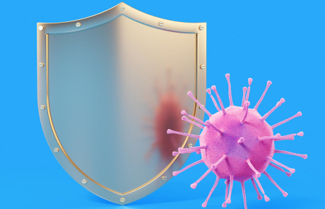 Blog Main Image - 3D Shield Immune Cell Blue