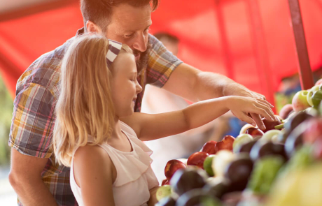 Blog Main Image -  Father Daughter Market Apples